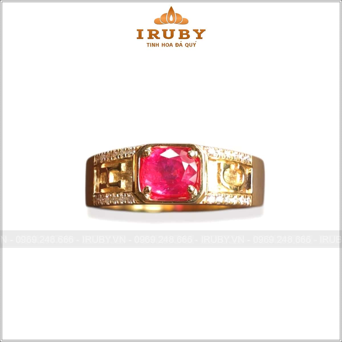 Nhẫn nữ Ruby 1,04ct khắc chữ H C – IRRF40 25320104
