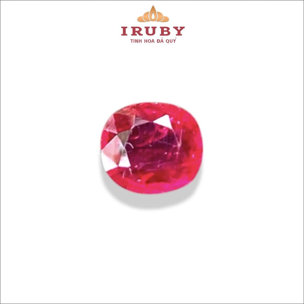Đá Ruby facet đỏ huyết Lục Yên tự nhiên 100% 0,81ct – IRRF22 26410081