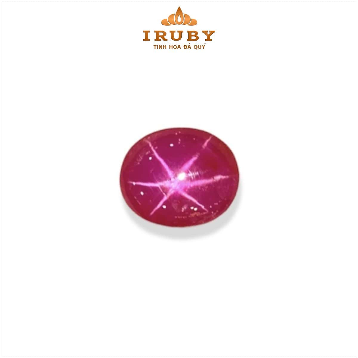 Đá Ruby sao cánh hồng tự nhiên 100% 4,13ct – IRHA125 26465413