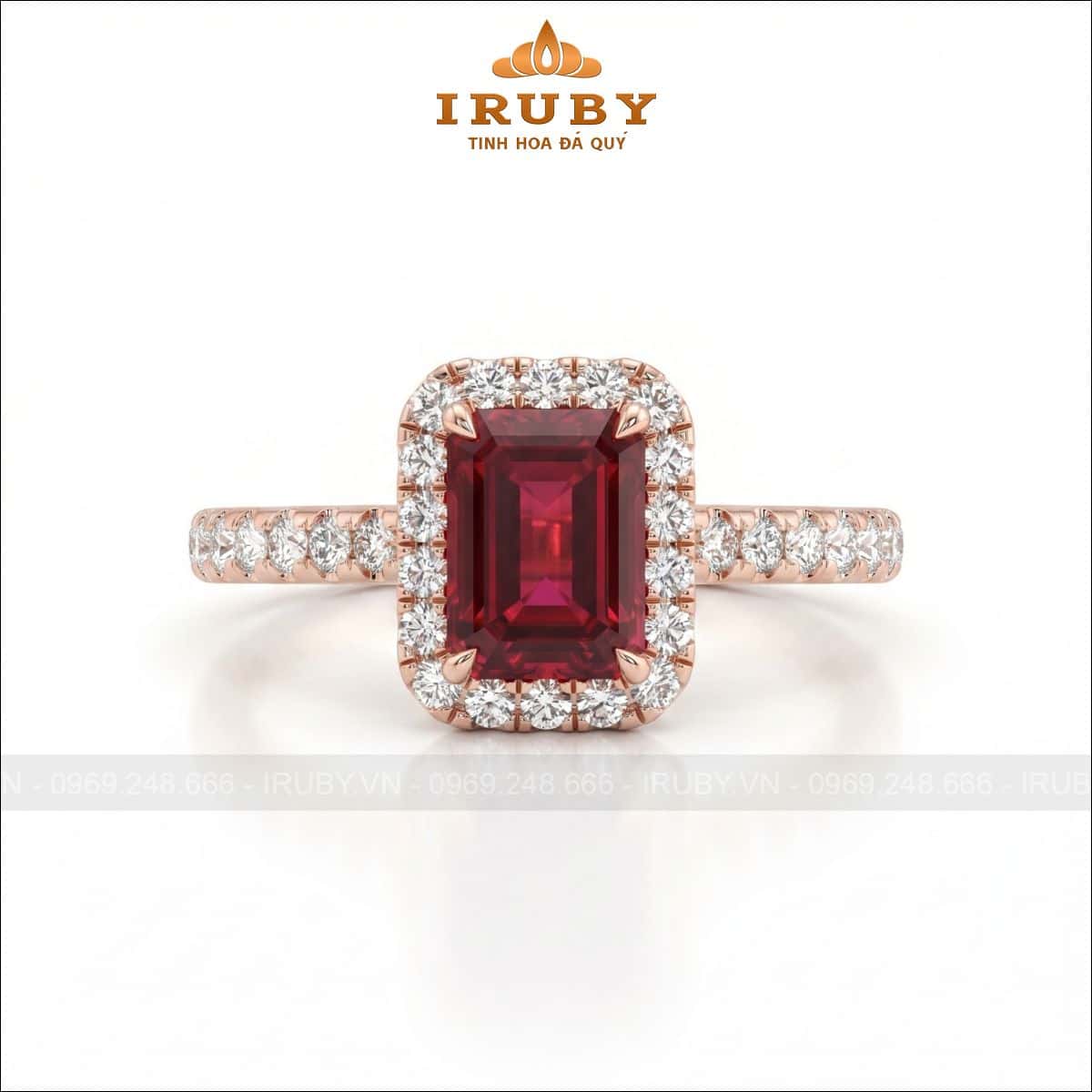 Nhẫn nữ đá Spinel emerald – Emerald Spinel Ring – IRNU88