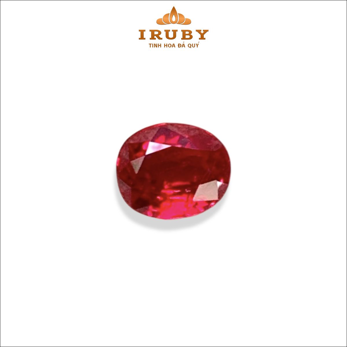 Viên Ruby facet đỏ huyết Lục Yên tự nhiên 100% 0,73ct – IRRF35 2604073