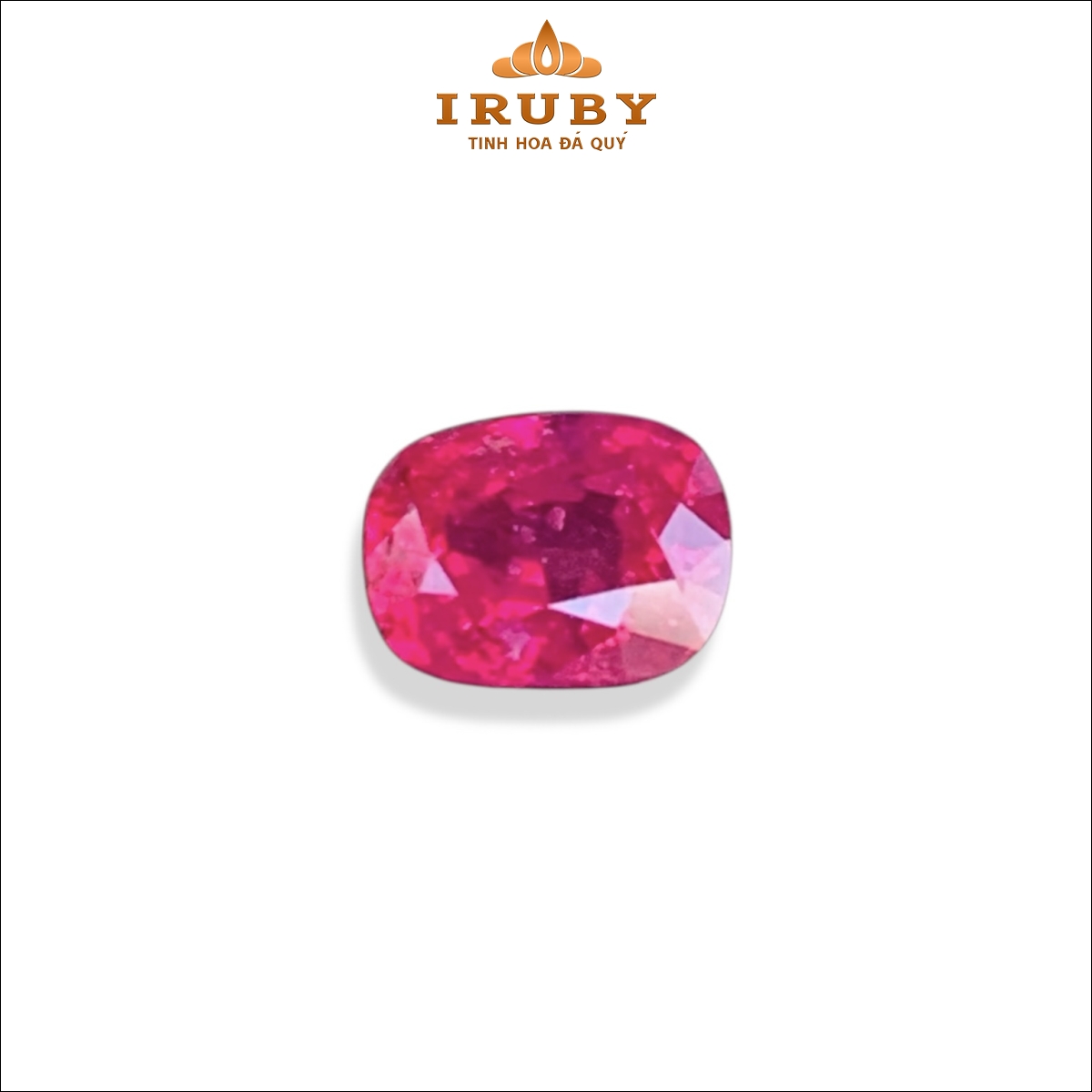 Đá Ruby facet đỏ hồng Lục Yên tự nhiên 100% 1,02ct – IRTA48 26530102