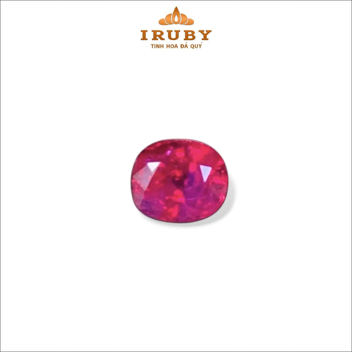 Đá Ruby facet đỏ huyết Lục Yên tự nhiên 100% 0,7ct – IRRF36 2651607