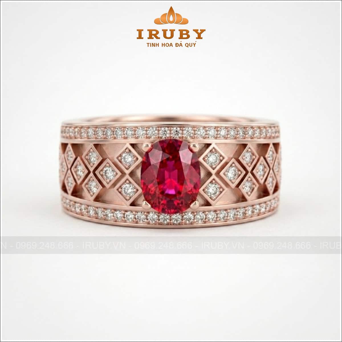 Nhẫn nam đá Spinel hiện đại – Spinel ring men – IRNA38