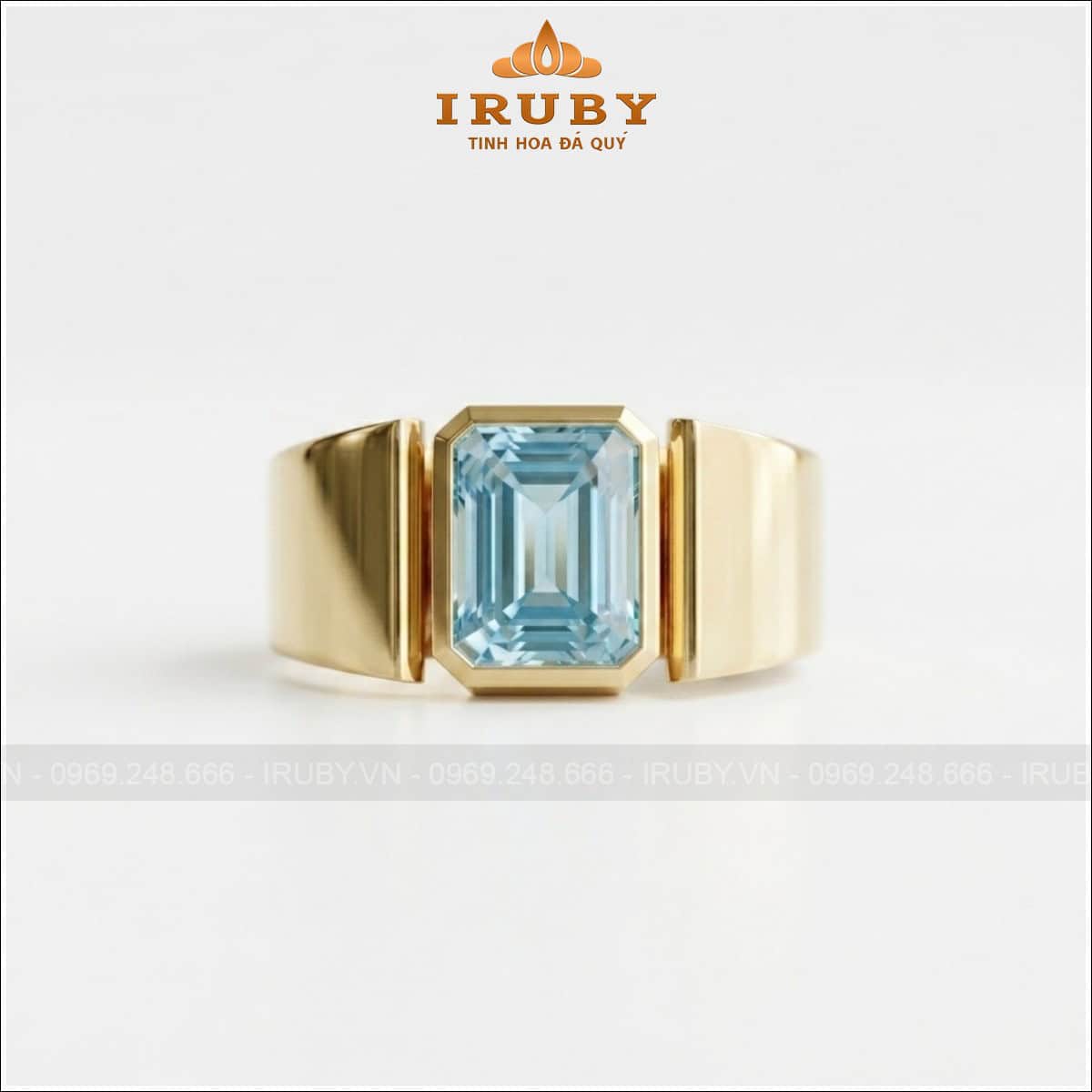 Nhẫn nam đá Topaz – Topaz ring men’s – IRNA32