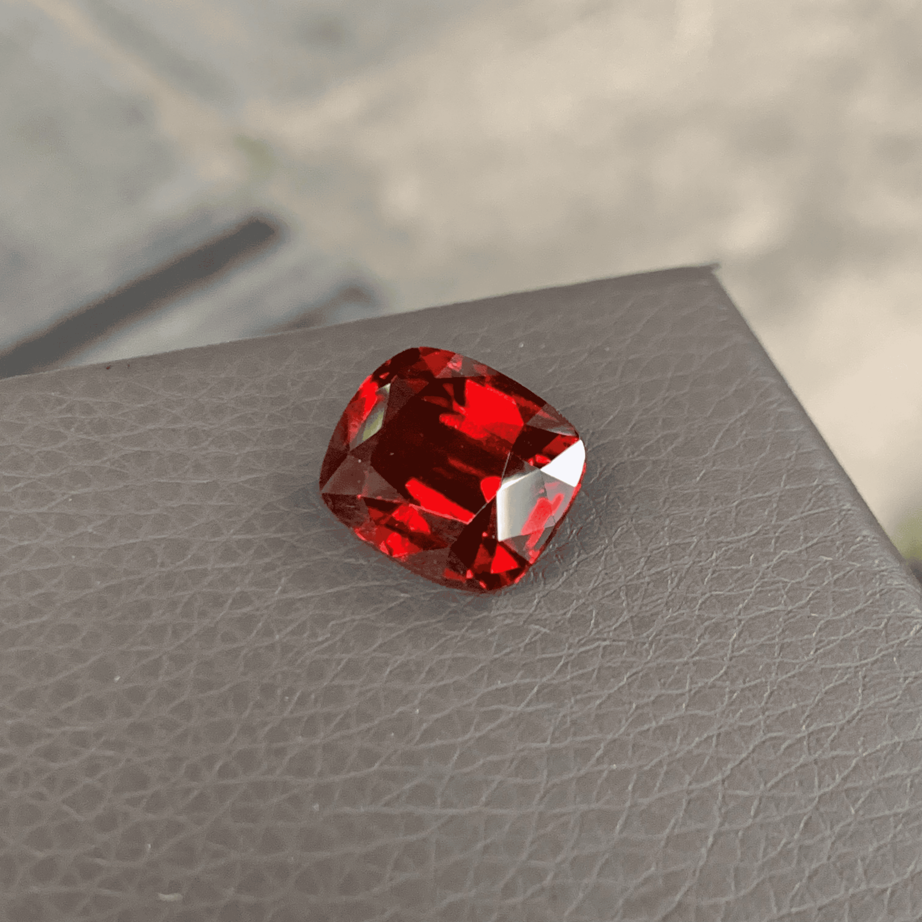 Viên Garnet đỏ cam Srilanka tự nhiên 9,69ct - IRRK16 2666969 ảnh 2