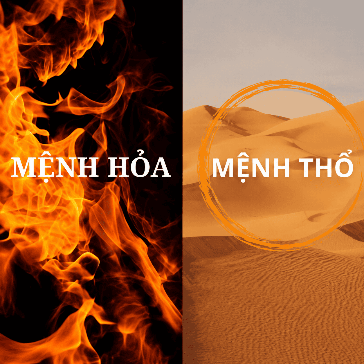 Mệnh Hỏa và Mệnh thổ mối quan hệ tương hợp bổ trợ cho nhau