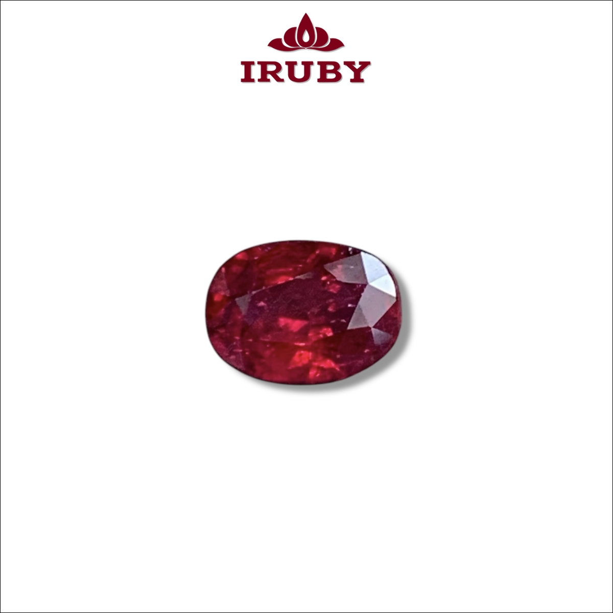 Viên Ruby facet đỏ huyết Lục Yên tự nhiên 100% 0,9ct – IRRF39 2661609