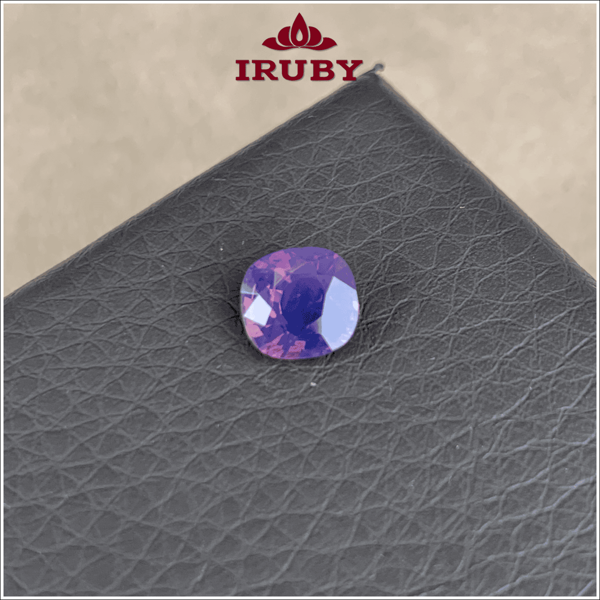 Viên Sapphire cháo đồng tím xanh tự nhiên 100% 1,23ct – IRDI15 2668123 ảnh 2
