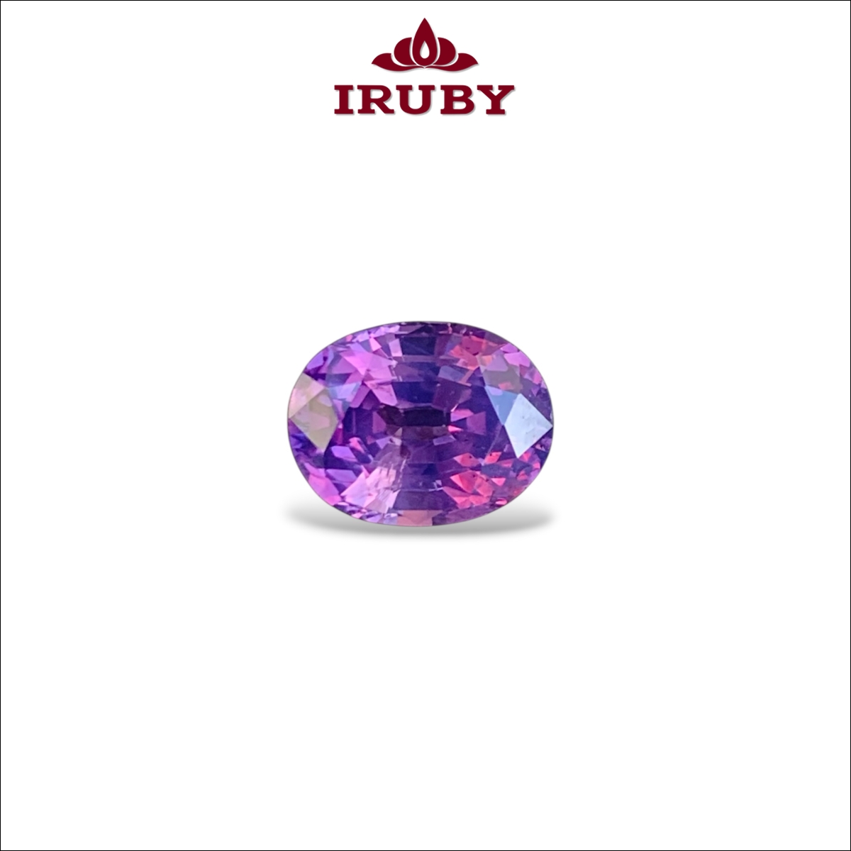 Viên Sapphire tím lam đa sắc tự nhiên 100% 2,99ct – IRVS65 26625299