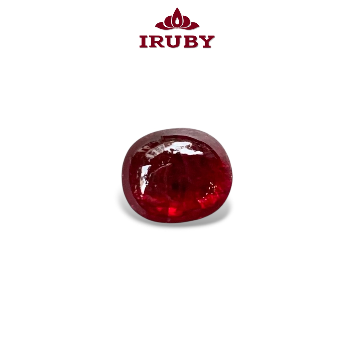 Viên Ruby Cabochon huyết kính tự nhiên 100% 3,05ct – IRRC36 26620305