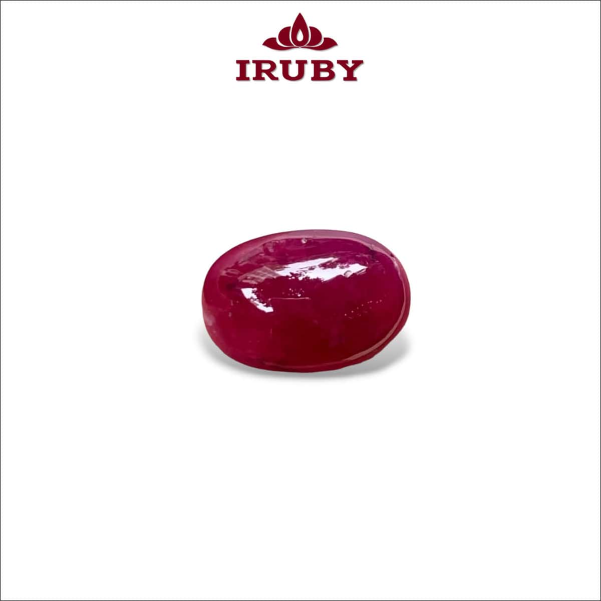 Viên Ruby Cabochon Lục Yên đỏ huyết tự nhiên 100% 6,85ct – IRRC68 26690685