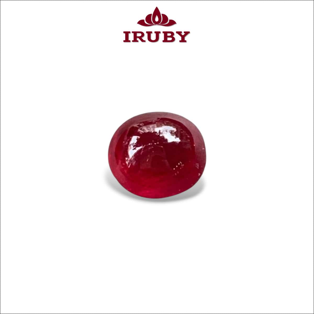 Viên Ruby Cabochon Lục Yên huyết kính tự nhiên 100% 3,02ct – IRRC39 26620302