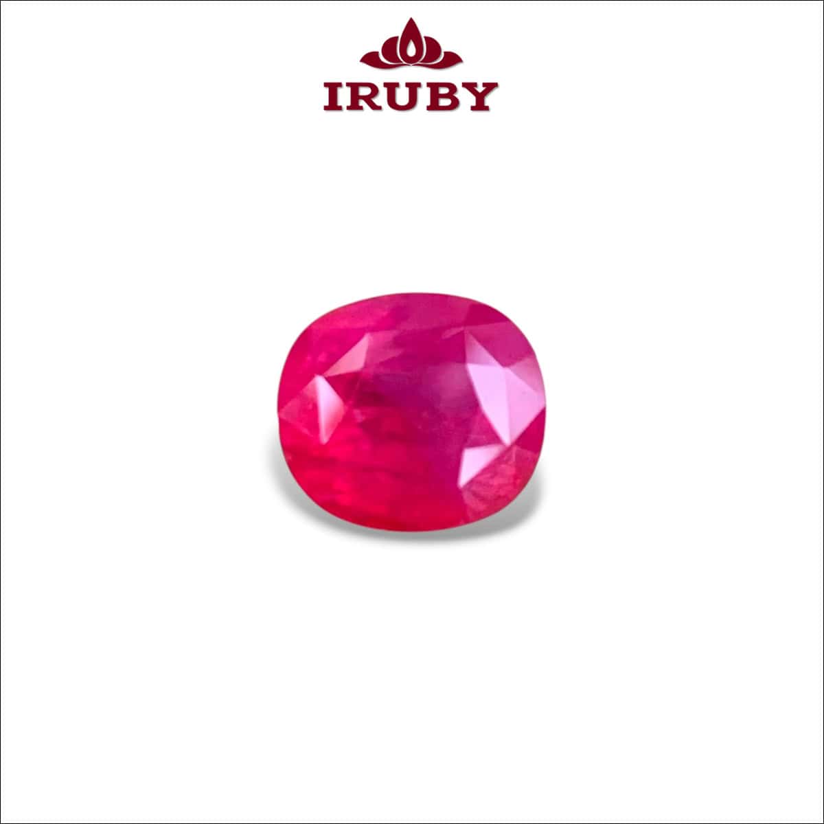 Viên Ruby facet đỏ hồng tự nhiên 100% 3,3ct – IRTA110 26750335