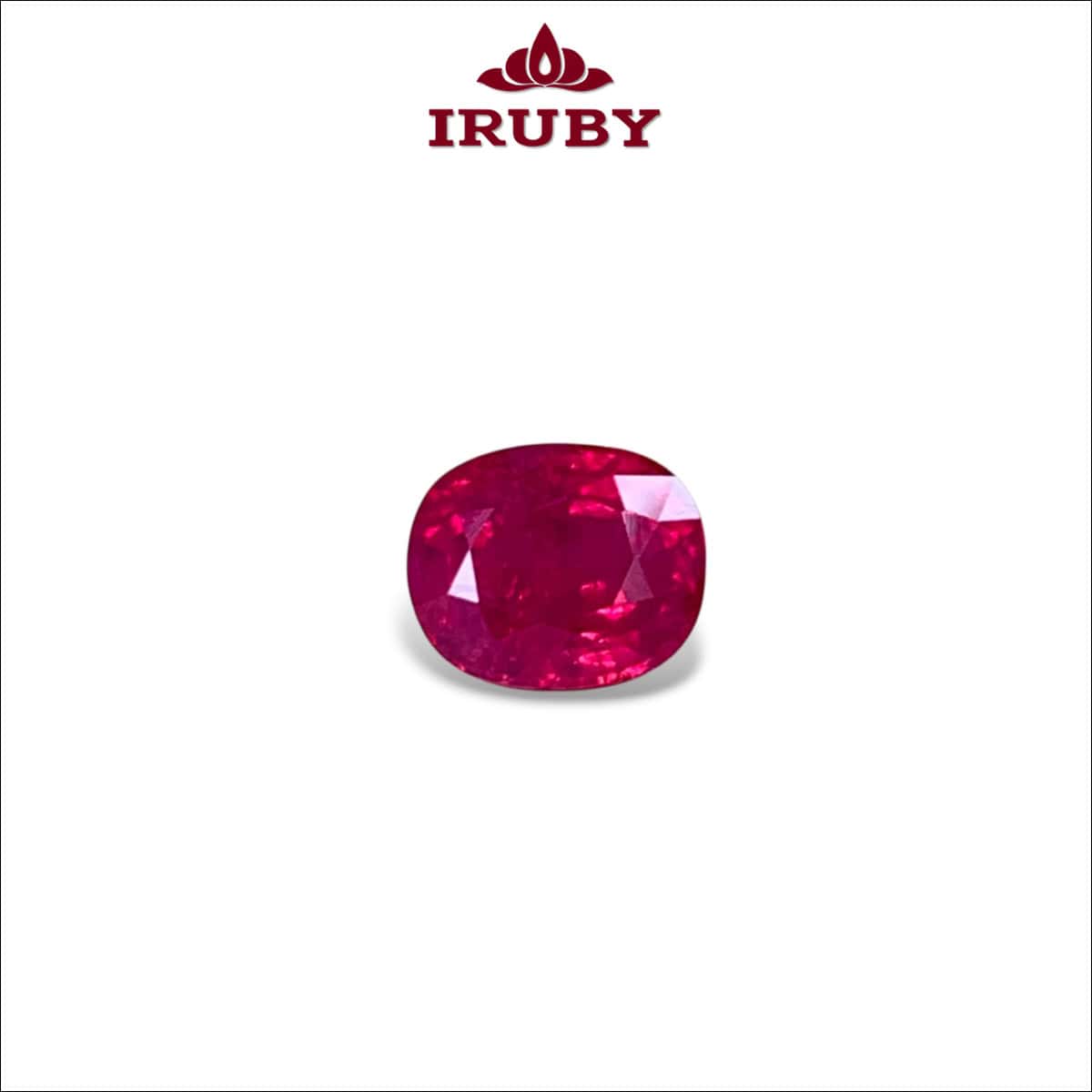 Viên Ruby facet đỏ tươi Lục Yên tự nhiên 100% 1,86ct – IRRF180 266140186