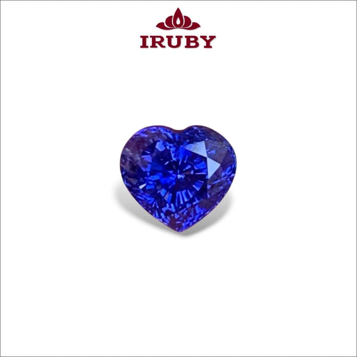 Viên Sapphire xanh lam hoàng gia hình trái tim Lục Yên tự nhiên 100% 2,13ct - IRTA79 26760213