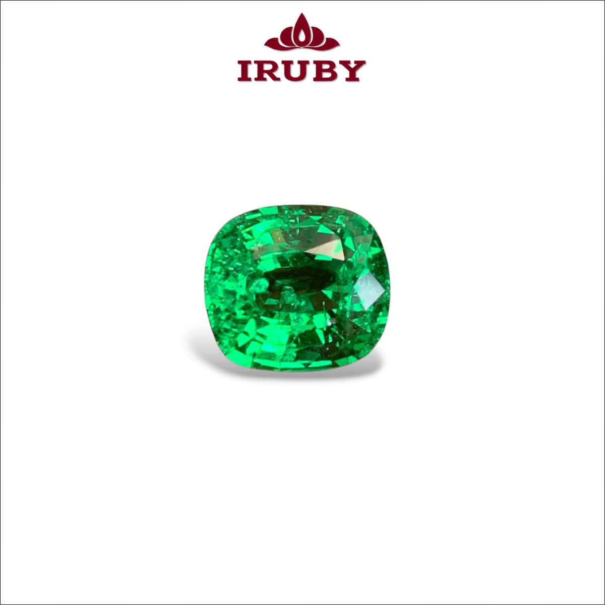 Viên Tsavorite Garnet xanh Vivid Green tự nhiên 100% 4,4ct – IRTA125 26710044