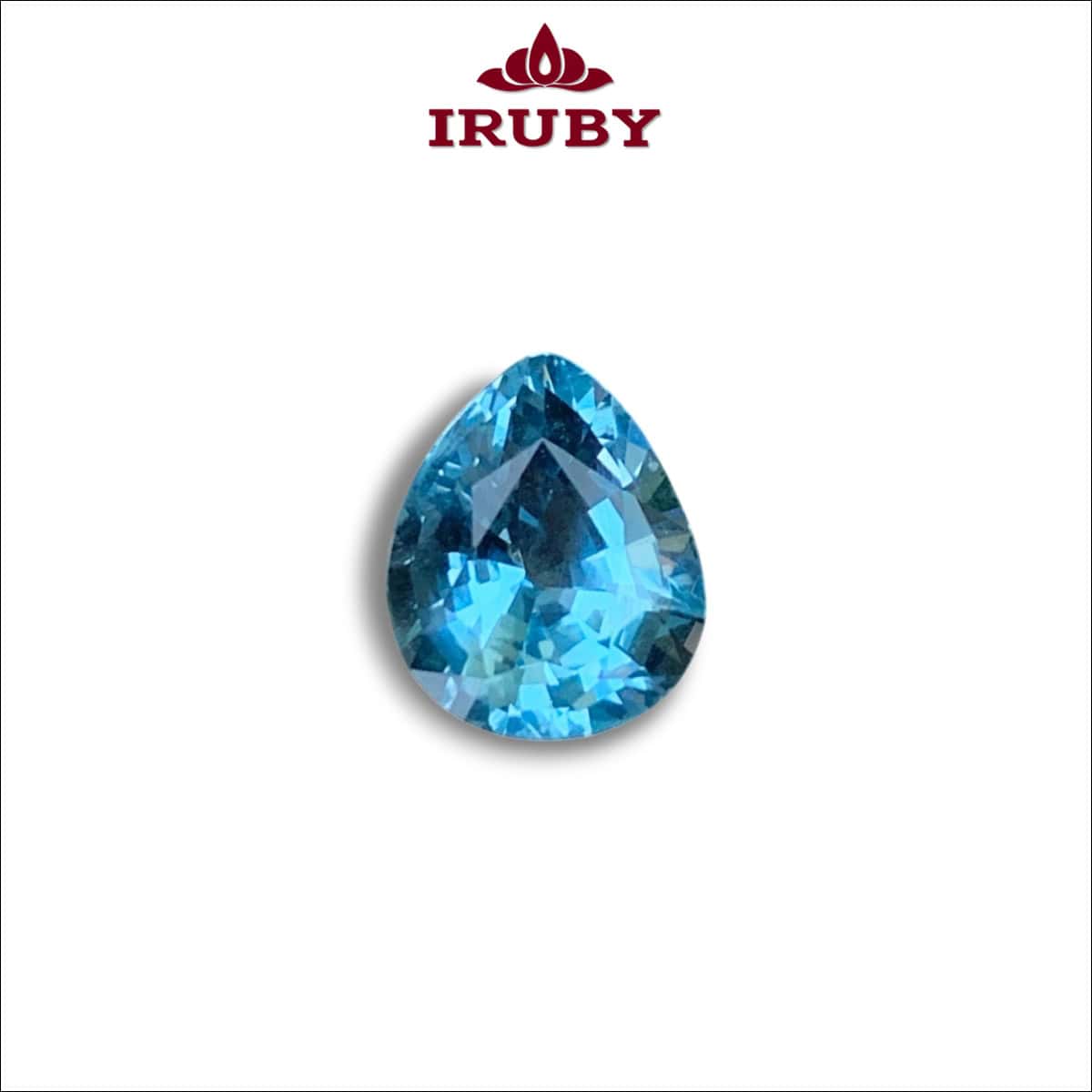 Viên Aquamarine tự nhiên 2,28ct hình giọt nước – IRAQ114 26883420228