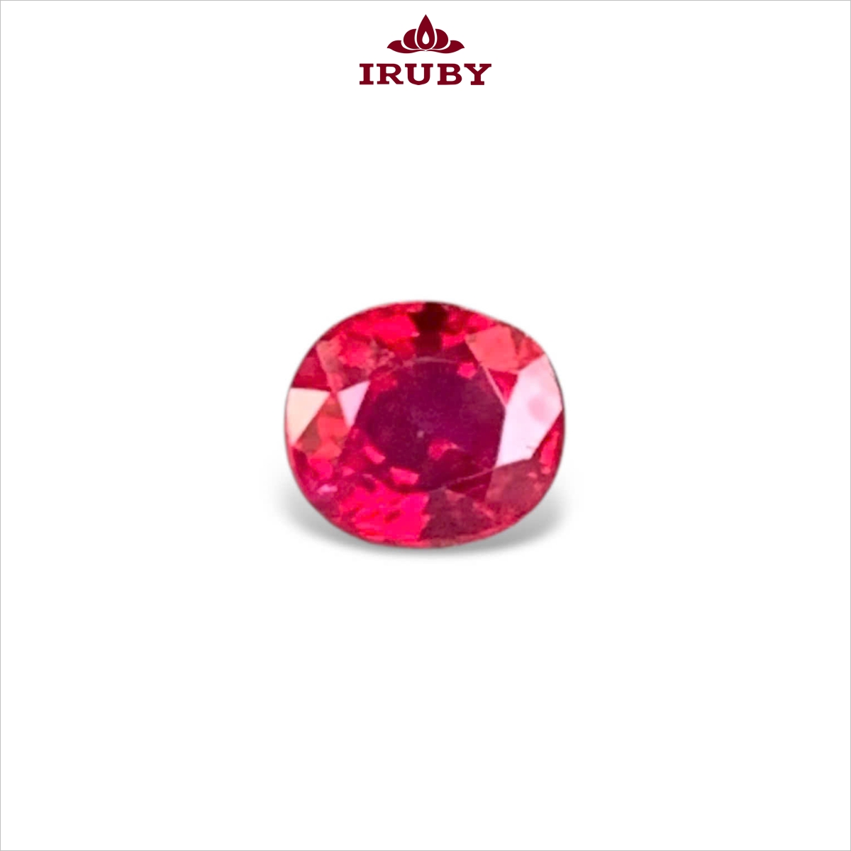 Đá ruby facet huyết kính tự nhiên 100% 0,44ct – IRRF22 26910044