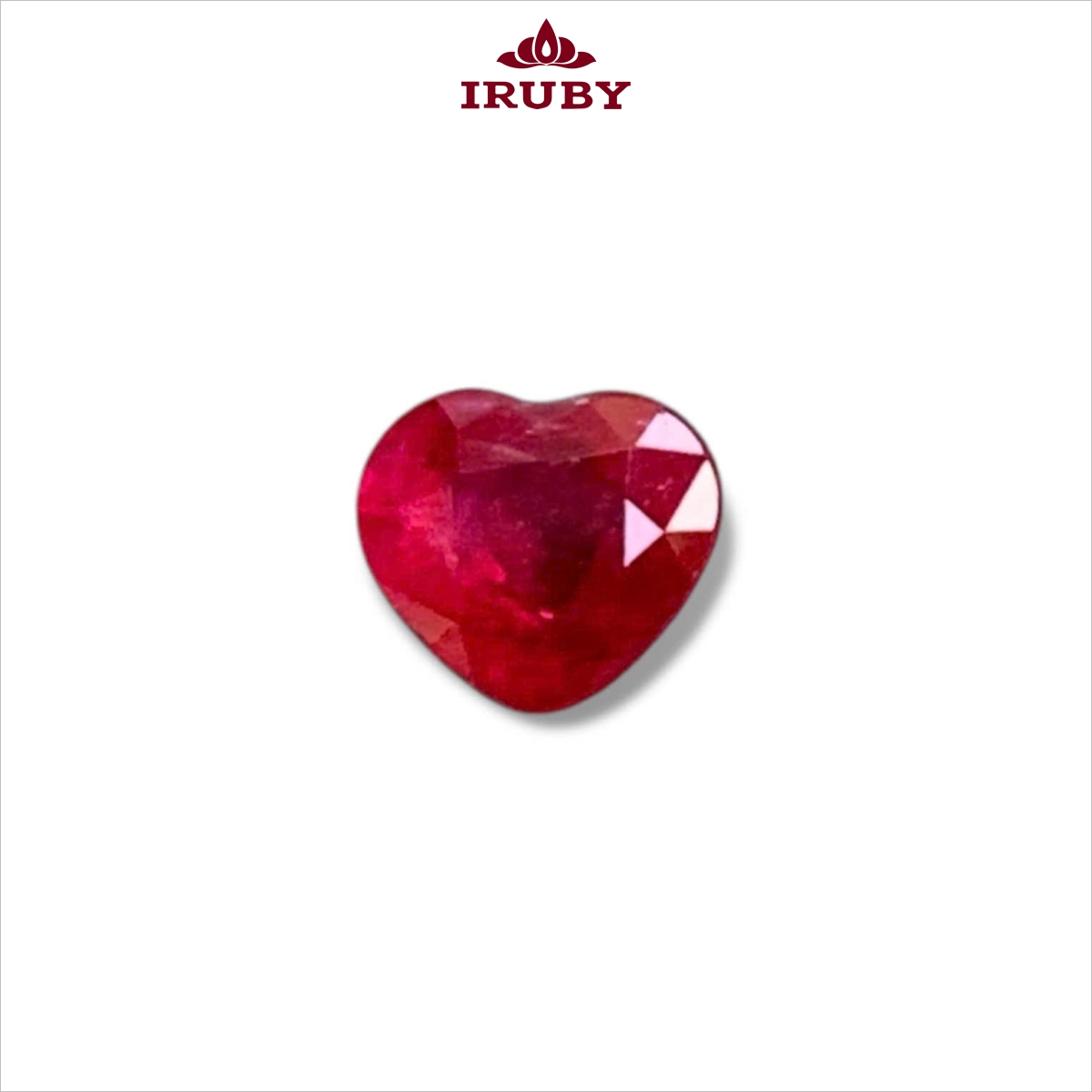 Đá ruby facet đỏ huyết tự nhiên 100% 0,66ct – IRRF12 2695066