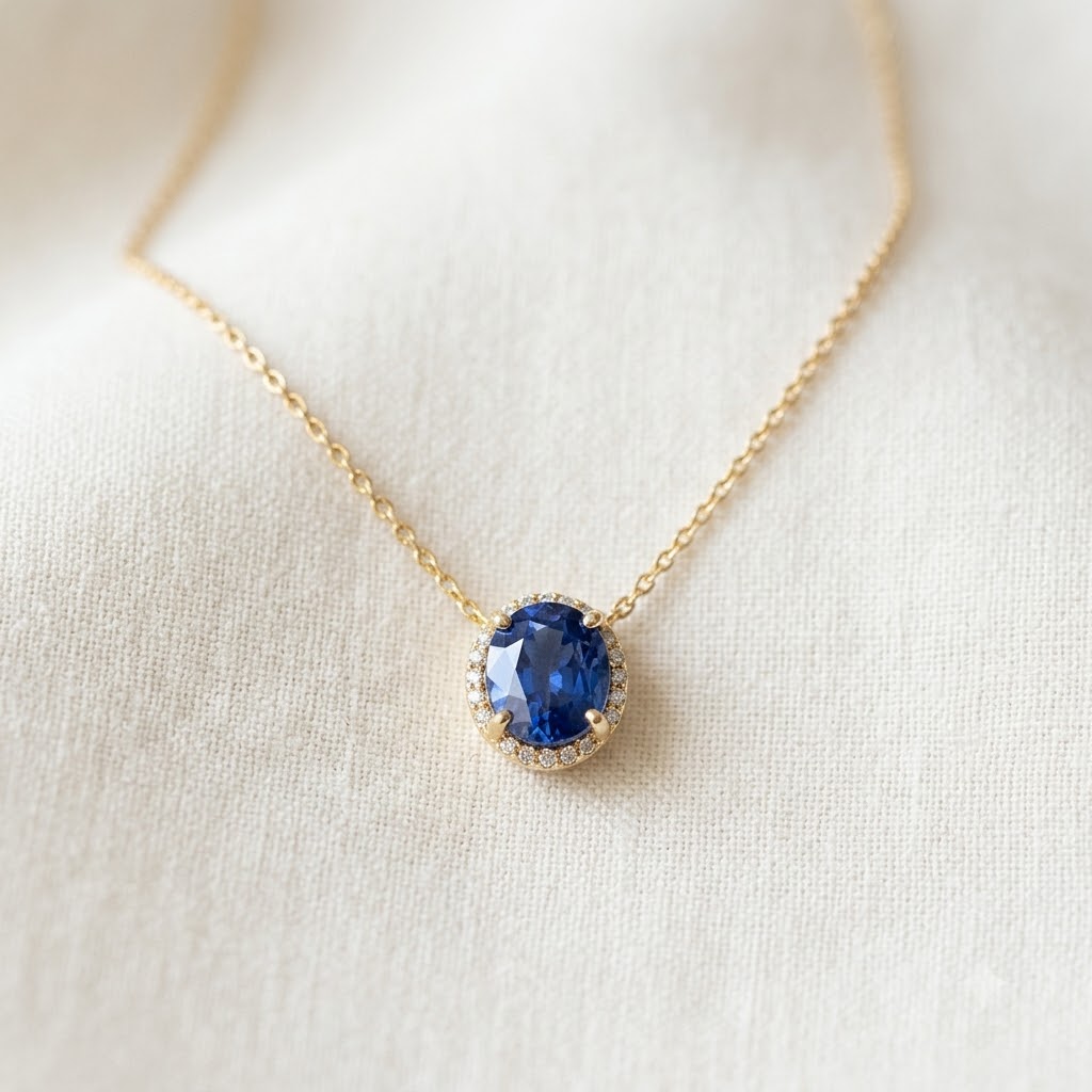 Dây chuyền đá Sapphire xanh sự lựa chọn không thể thiếu cho mùa thu đông