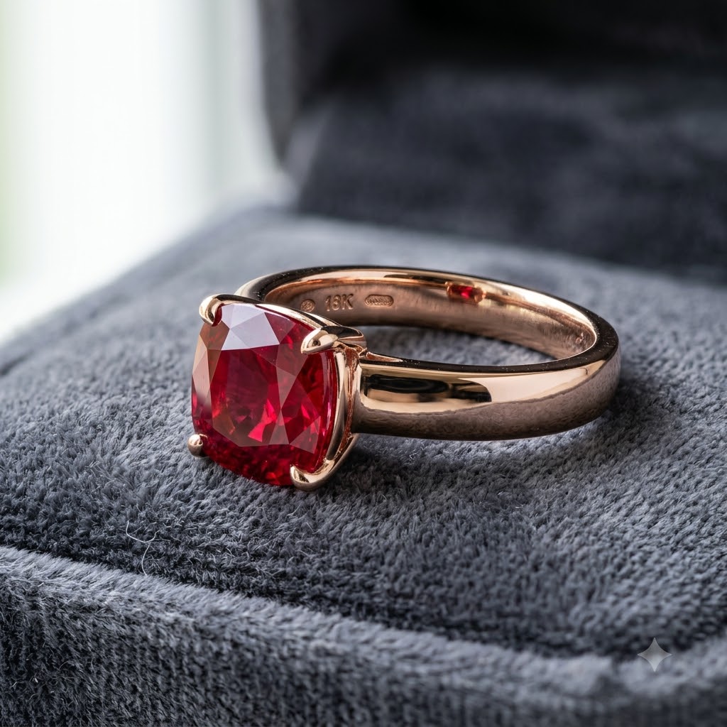 Màu đỏ của đá Ruby thực sự rất hợp với trang phục thu  đông này