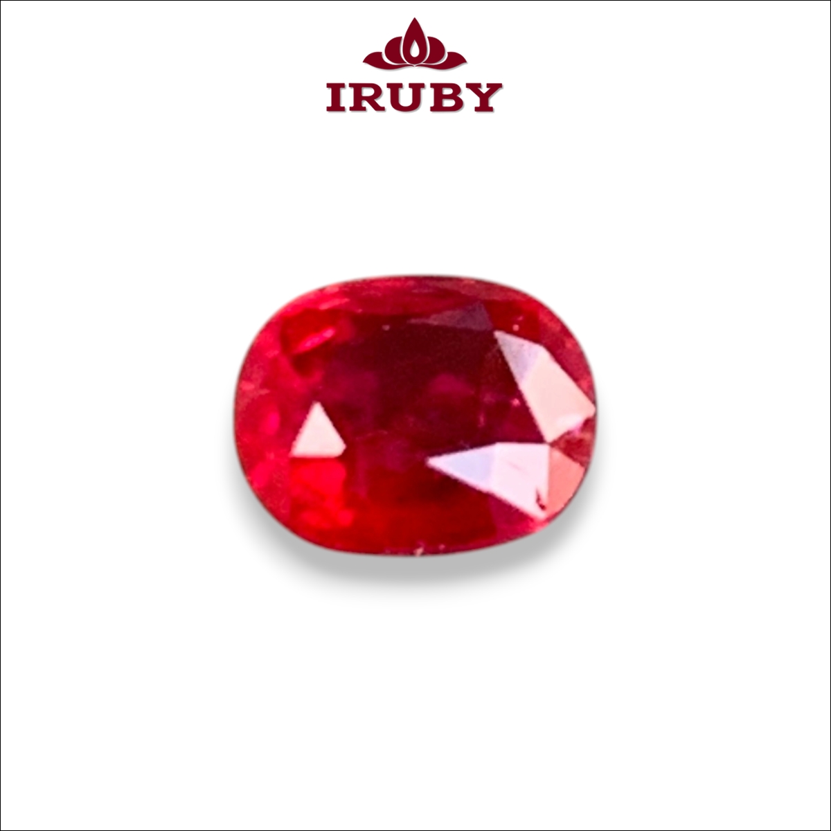 Đá Ruby đỏ huyết Lục Yên tự nhiên nguyên bản 0,52ct – IRRF18 261010052